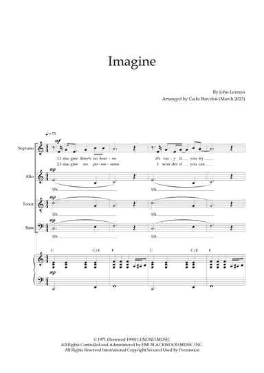 Imagine (arr. Cadu Barcelos)