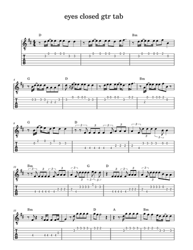 Eyes Closed (arr. Jinne Kim)