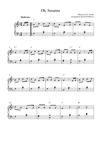 Oh, Susanna (arr. Kaiserin Rebecca)