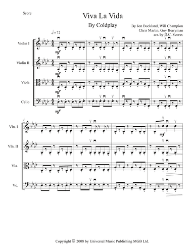 Viva La Vida (arr. D.C. Scores)