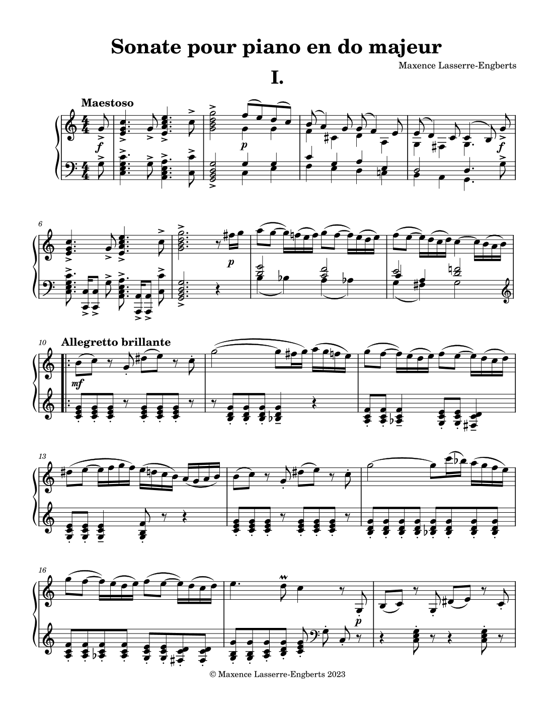 Piano Sonata in C Major