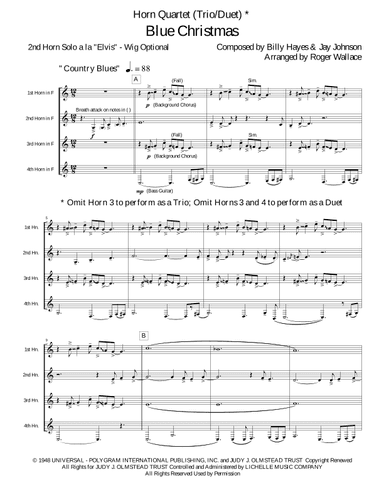 Blue Christmas (arr. Roger Wallace)