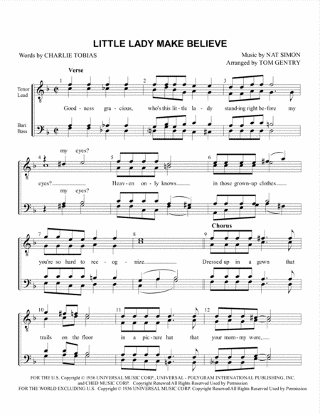 Little Lady Make Believe (arr. Tom Gentry)