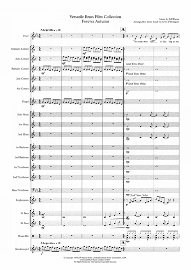 Forever Autumn (arr. Kevin P Holdgate)