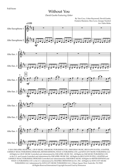 Without You (arr. Fabio Britto)