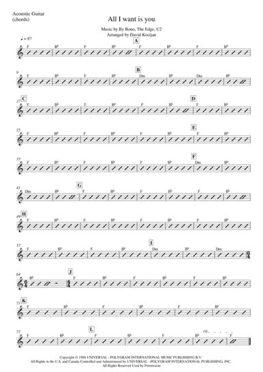 All I Want Is You (arr. David Kocijan)