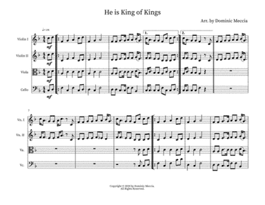 He is King of Kings (arr. Dominic Meccia)