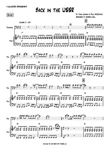 Back In The Ussr (arr. Andrew Will)