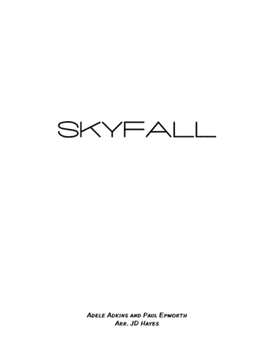 Skyfall (arr. JD Hayes)