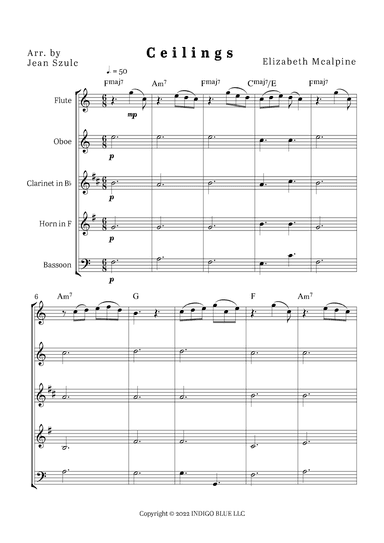 Ceilings (arr. Jean Szulc)
