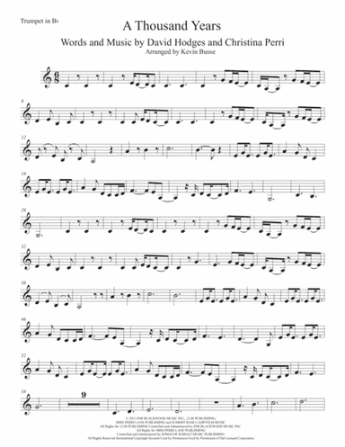 A Thousand Years (arr. Kevin Busse)