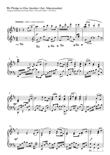 We Pledge to One Another (arr. M.E.Farrugia)