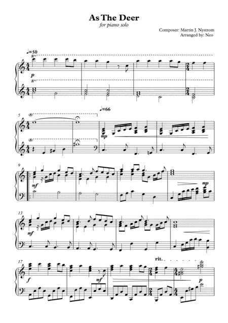 As The Deer (arr. Neo)