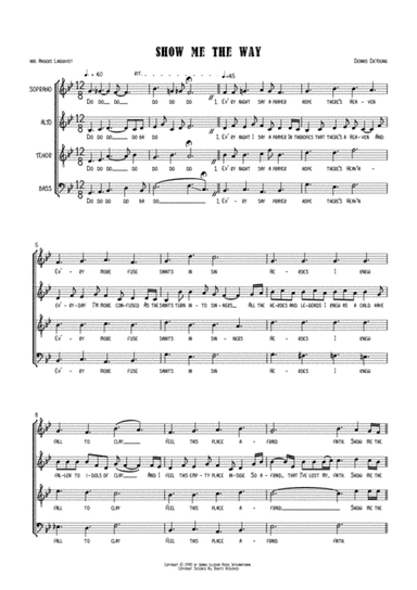 Show Me The Way (arr. Anders Lindqvist)
