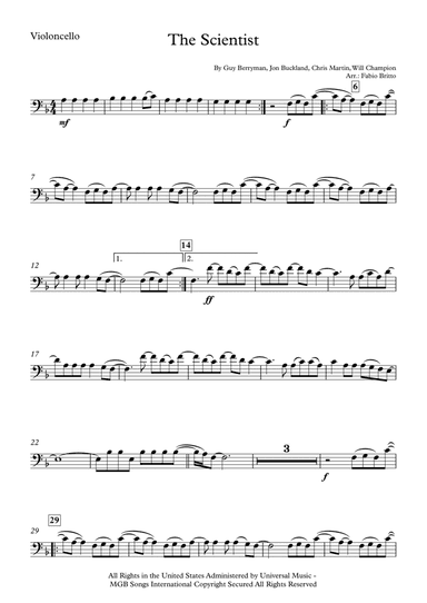 The Scientist (arr. Fabio Britto)