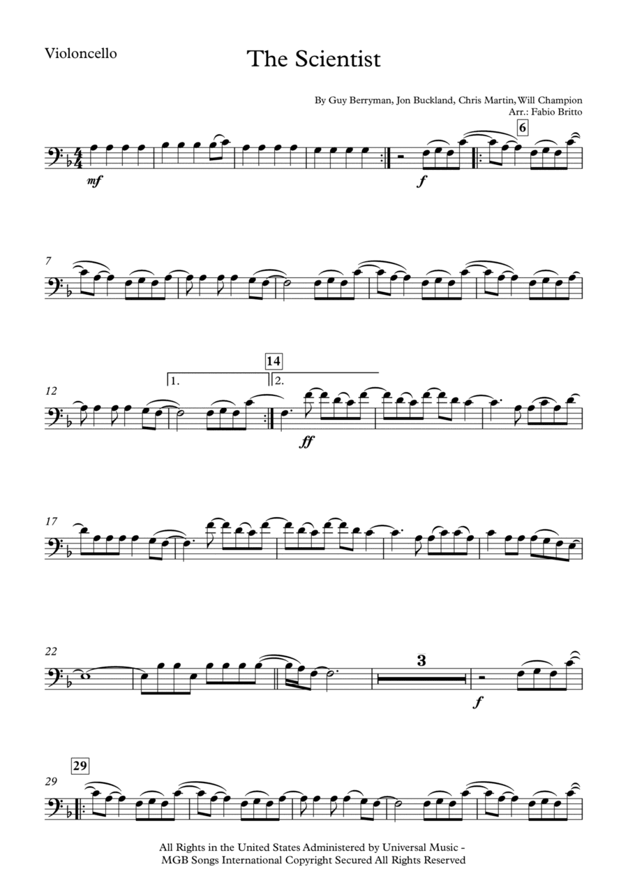 The Scientist (arr. Fabio Britto)