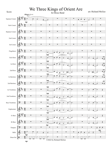We Three Kings of Orient Are (arr. Richard McGee)
