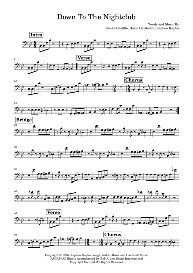 Down To The Nightclub (arr. Marcus Gram Jacobsen)