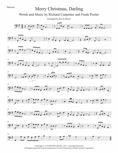 Merry Christmas, Darling (arr. Kevin Busse)