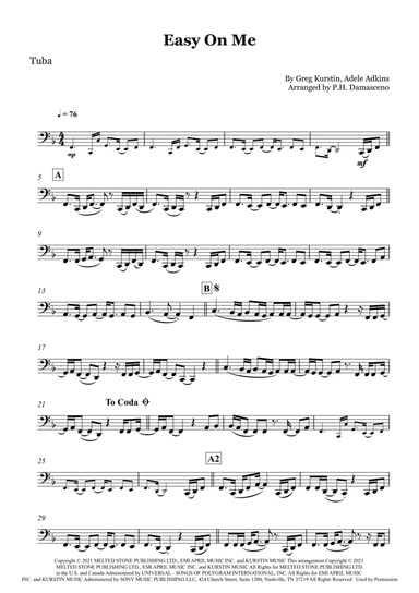 Easy On Me (arr. P.H. Damasceno)