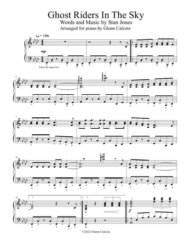 (ghost) Riders In The Sky (a Cowboy Legend) (arr. Glenn Calcote)