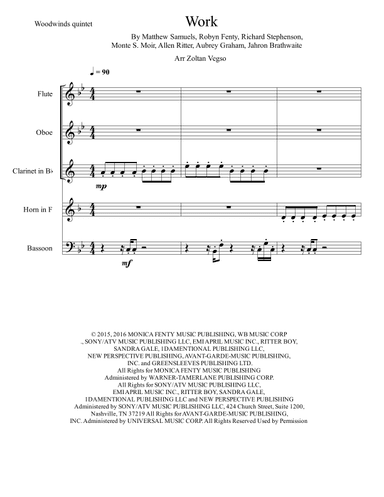 Work (arr. Zoltan Vegso)