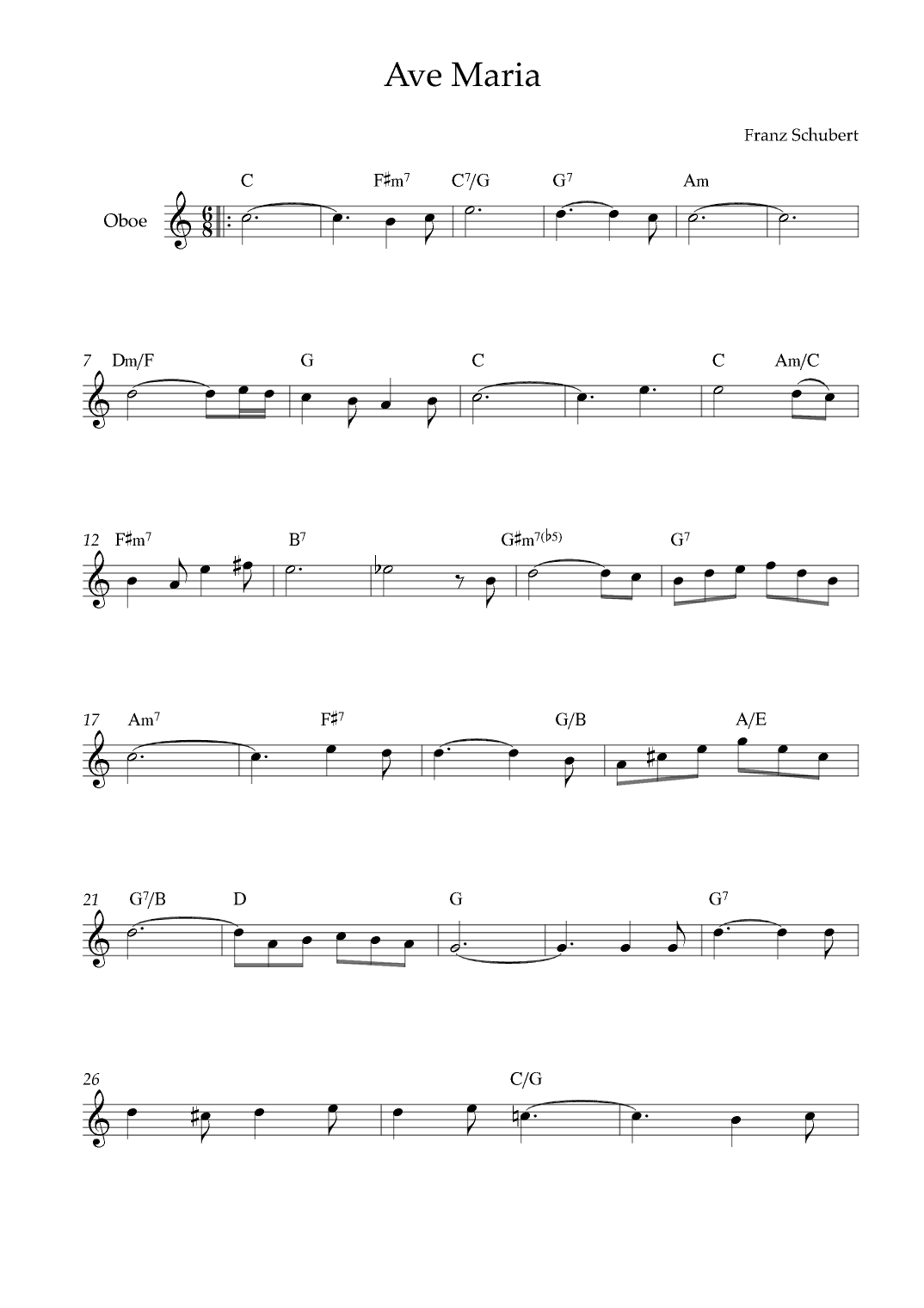 Ave Maria (arr. Karen Gueiros)