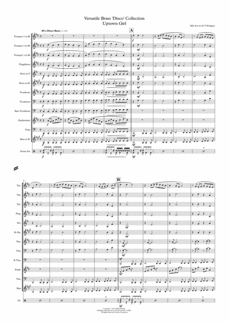 Uptown Girl (arr. Kevin P Holdgate)