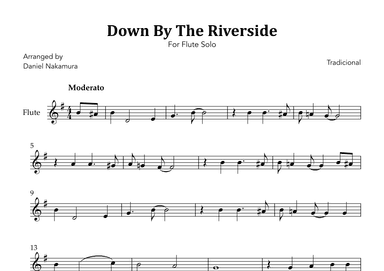 Down By The Riverside (For Flute Solo) (arr. Daniel Nakamura)