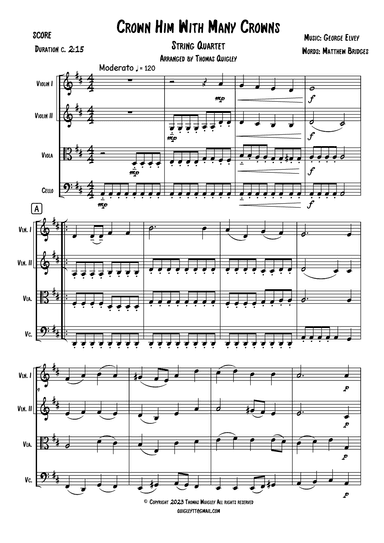 Crown Him With Many Crowns (arr. Thomas Quigley)