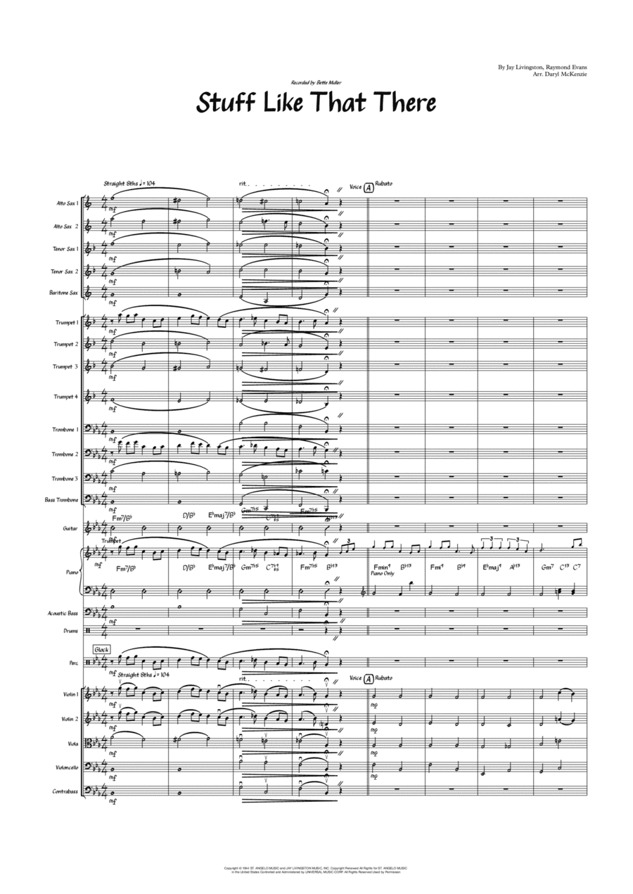 Stuff Like That There (arr. Daryl McKenzie)