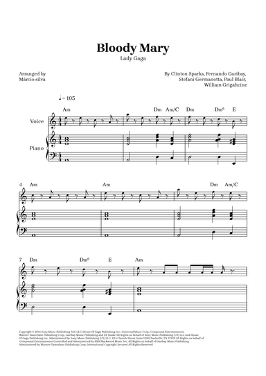 Bloody Mary (arr. Márcio Silva)