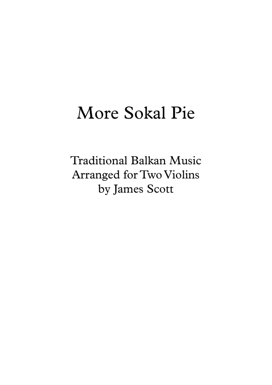 More Sokal Pie (arr. James Scott)