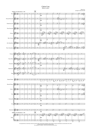 Calon Lan (arr. Tony Tournoff)