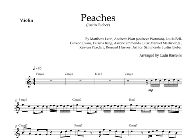Peaches (arr. Cadu Barcelos)
