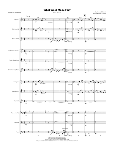 What Was I Made For? (arr. John Meehan)