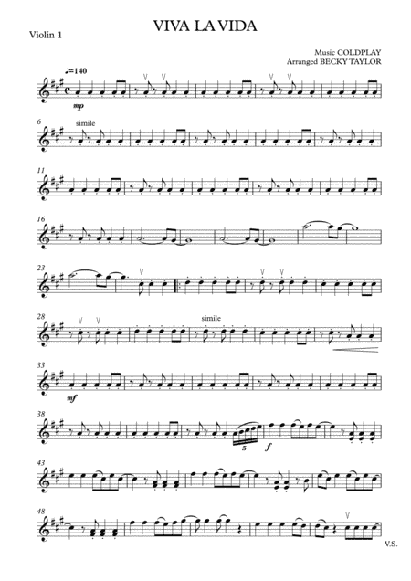 Viva La Vida (arr. Becky Taylor)
