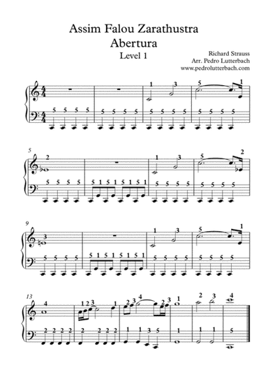 Also Sprach Zarathustra (arr. Pedro Lutterbach)