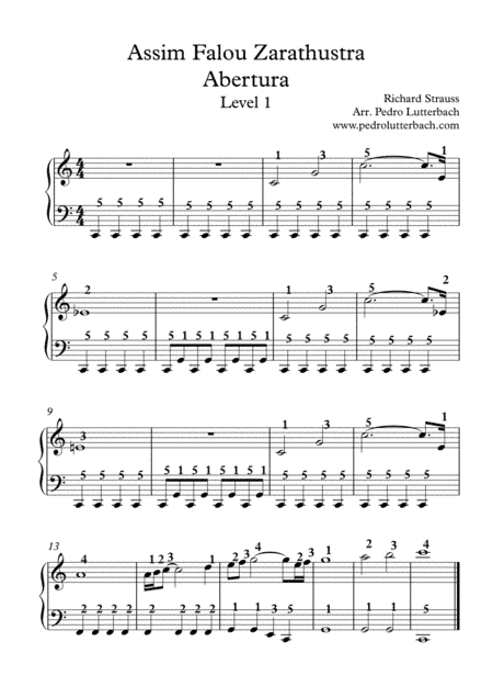 Also Sprach Zarathustra (arr. Pedro Lutterbach)