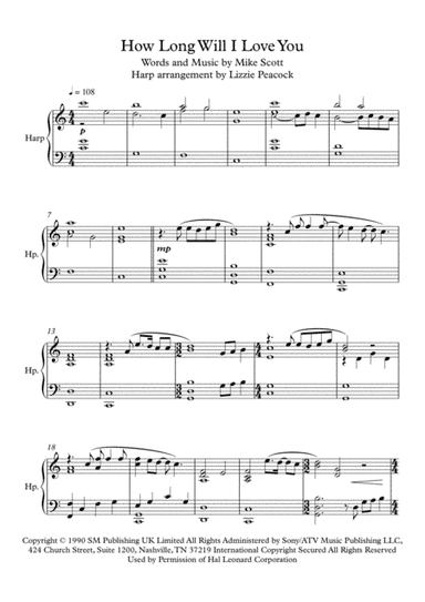 How Long Will I Love You (arr. Lizzie Peacock)