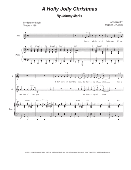 A Holly Jolly Christmas (arr. Stephen DeCesare)