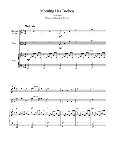 Morning has Broken (arr. Kaiserin Rebecca)