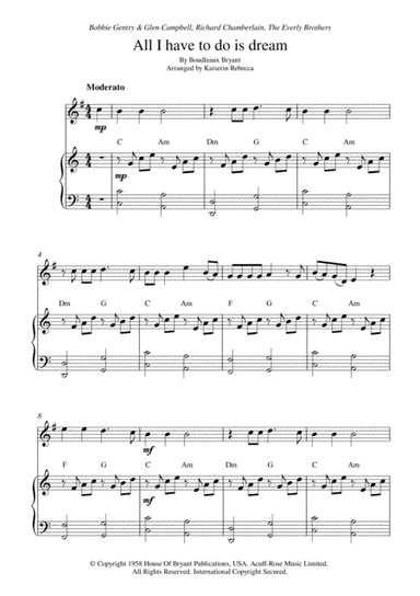 All I Have To Do Is Dream (arr. Kaiserin Rebecca)