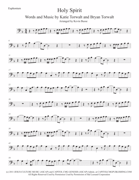 Holy Spirit (arr. Kevin Busse)