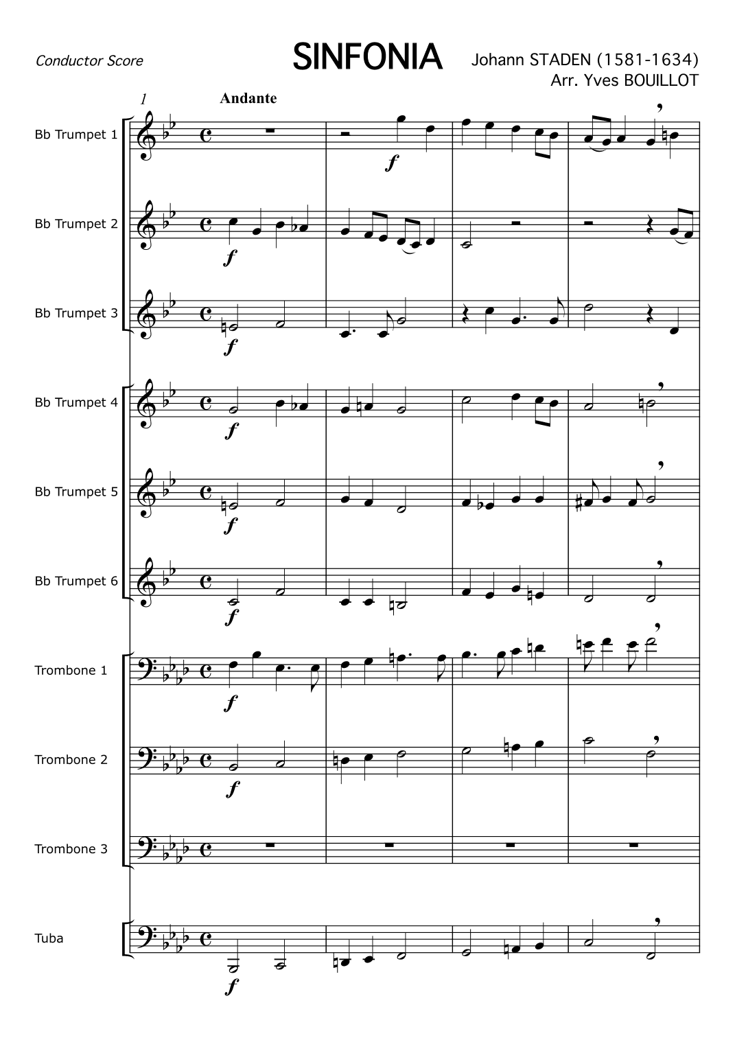 Sinfonia (arr. Yves Bouillot)