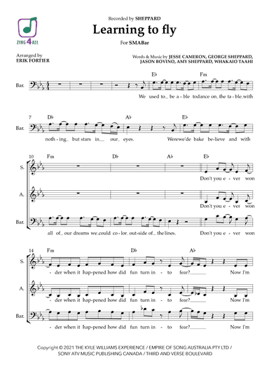 Learning To Fly (arr. Erik Fortier)