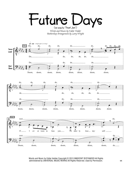 Future Days (arr. Larry Wright)
