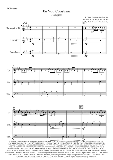 Build My Life (arr. Fabio Britto)