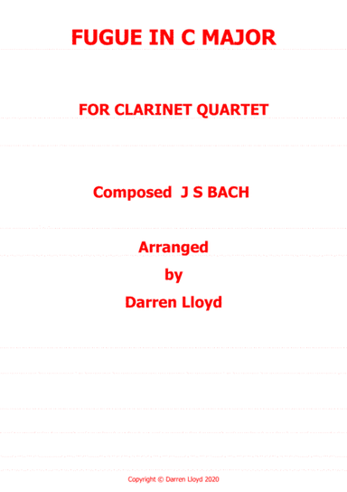 Fugue in C major - Clarinet quartet (arr. Darren Lloyd)