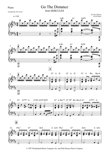 Go The Distance (arr. Alex Souza)